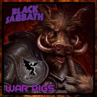  War Pigs は、歪んだギターリフと轟音ドラムが織りなす、戦争の残酷さを痛烈に批判するヘヴィメタルの傑作